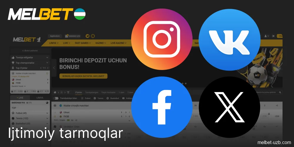Melbet Oʻzbekistonda Facebook, Telegram va boshqa tarmoqlarda yordam beradi
