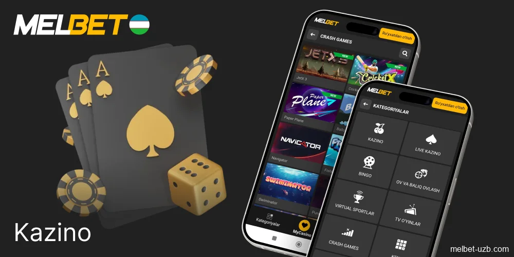 Melbet kazino o'yinlari haqida qo'llanma